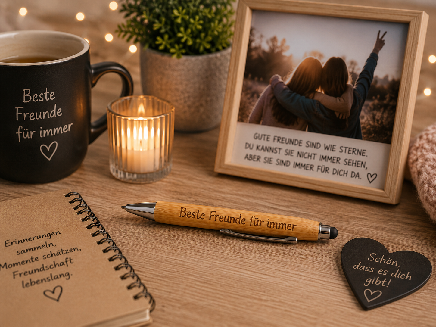 ✨ Bambus Kugelschreiber mit Touchpen – Das persönliche Geschenk für jeden Anlass
