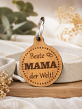 🌿 Buchenholz-Schlüsselanhänger mit Wunschgravur – Das perfekte Geschenk für jeden Anlass