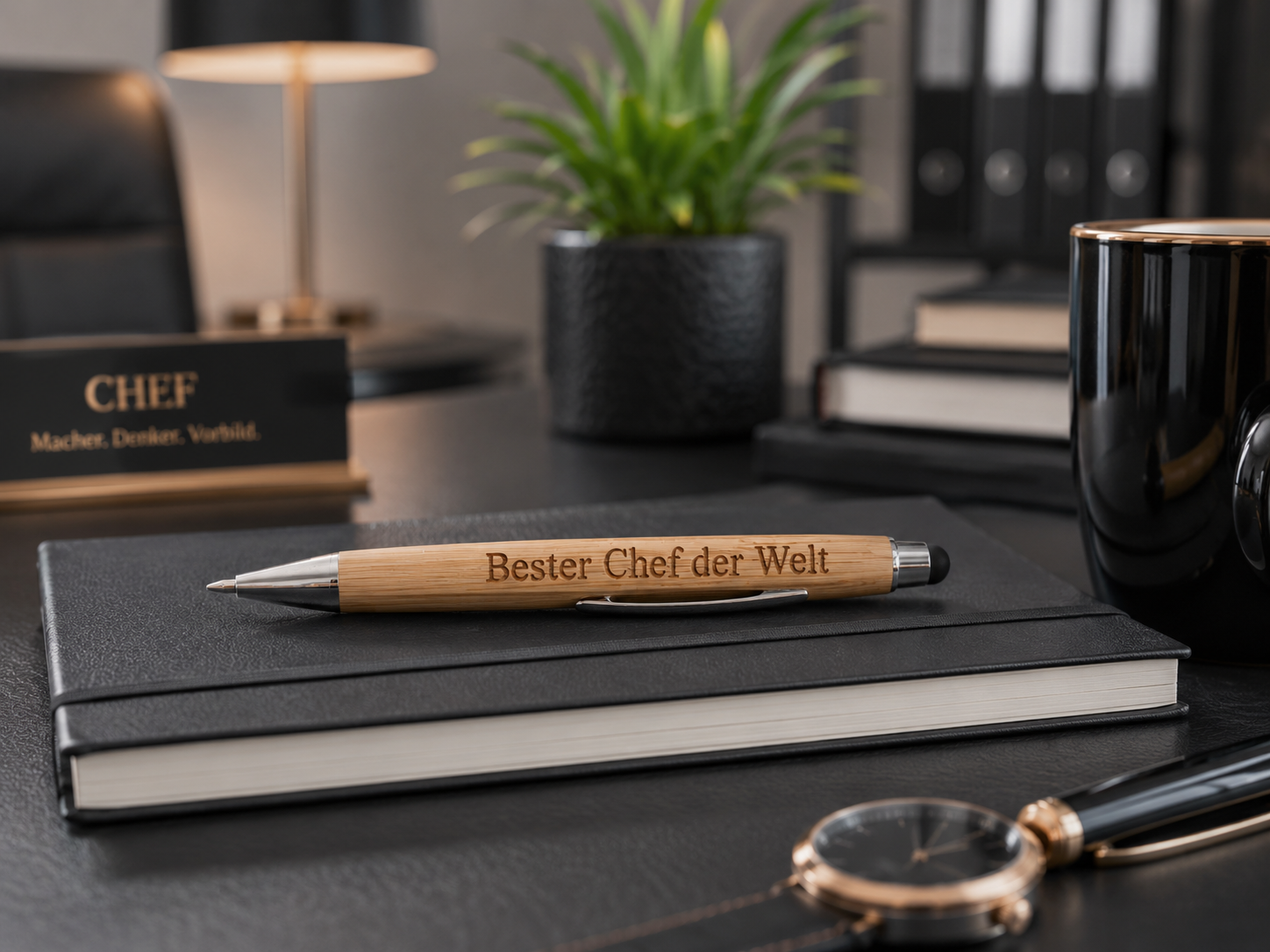 ✨ Bambus Kugelschreiber mit Touchpen – Das persönliche Geschenk für jeden Anlass