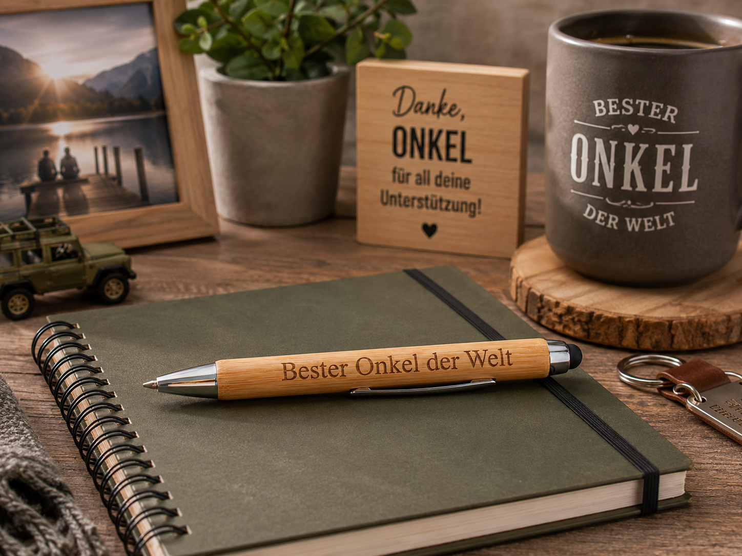✨ Bambus Kugelschreiber mit Touchpen – Das persönliche Geschenk für jeden Anlass