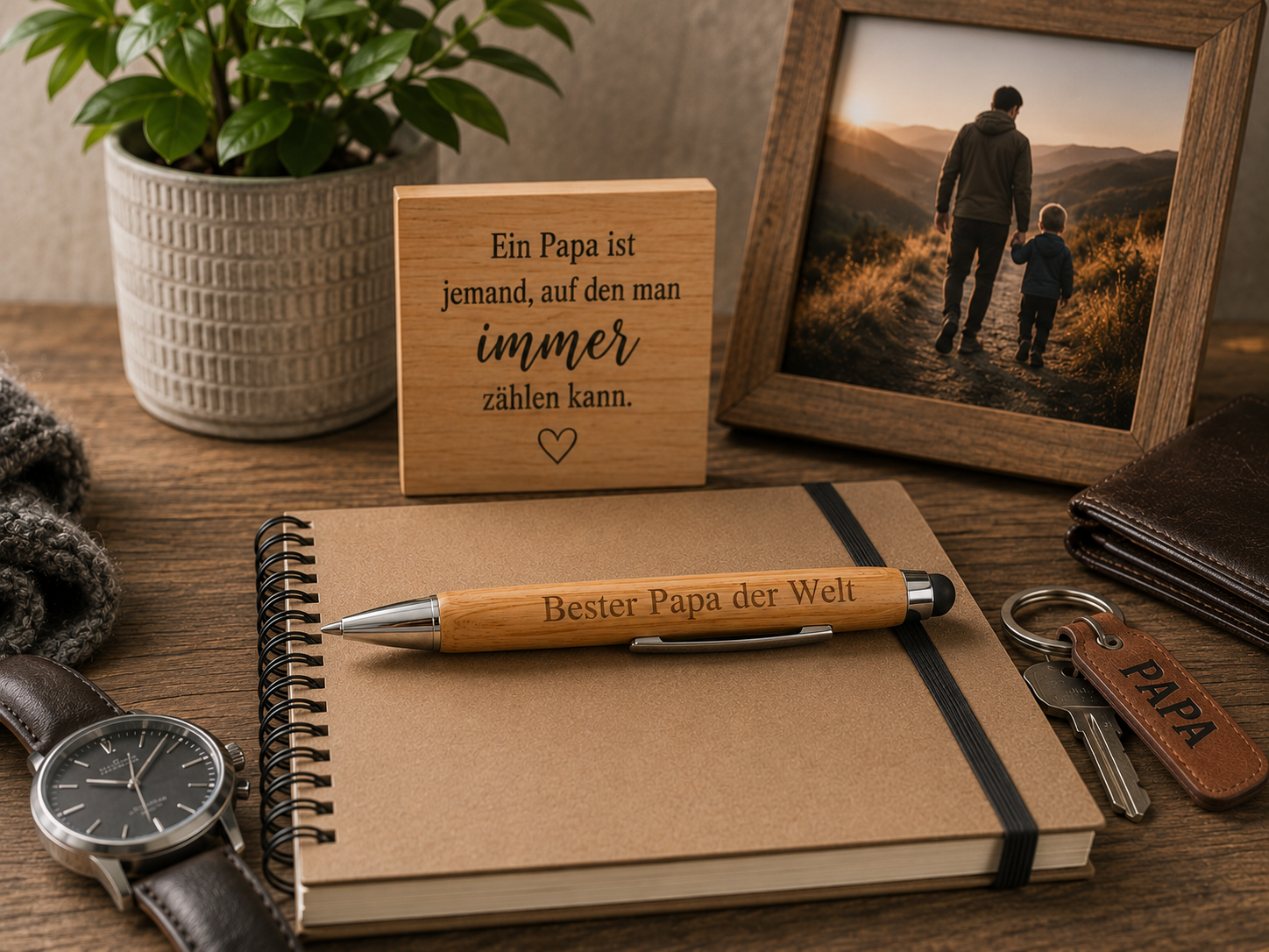 ✨ Bambus Kugelschreiber mit Touchpen – Das persönliche Geschenk für jeden Anlass