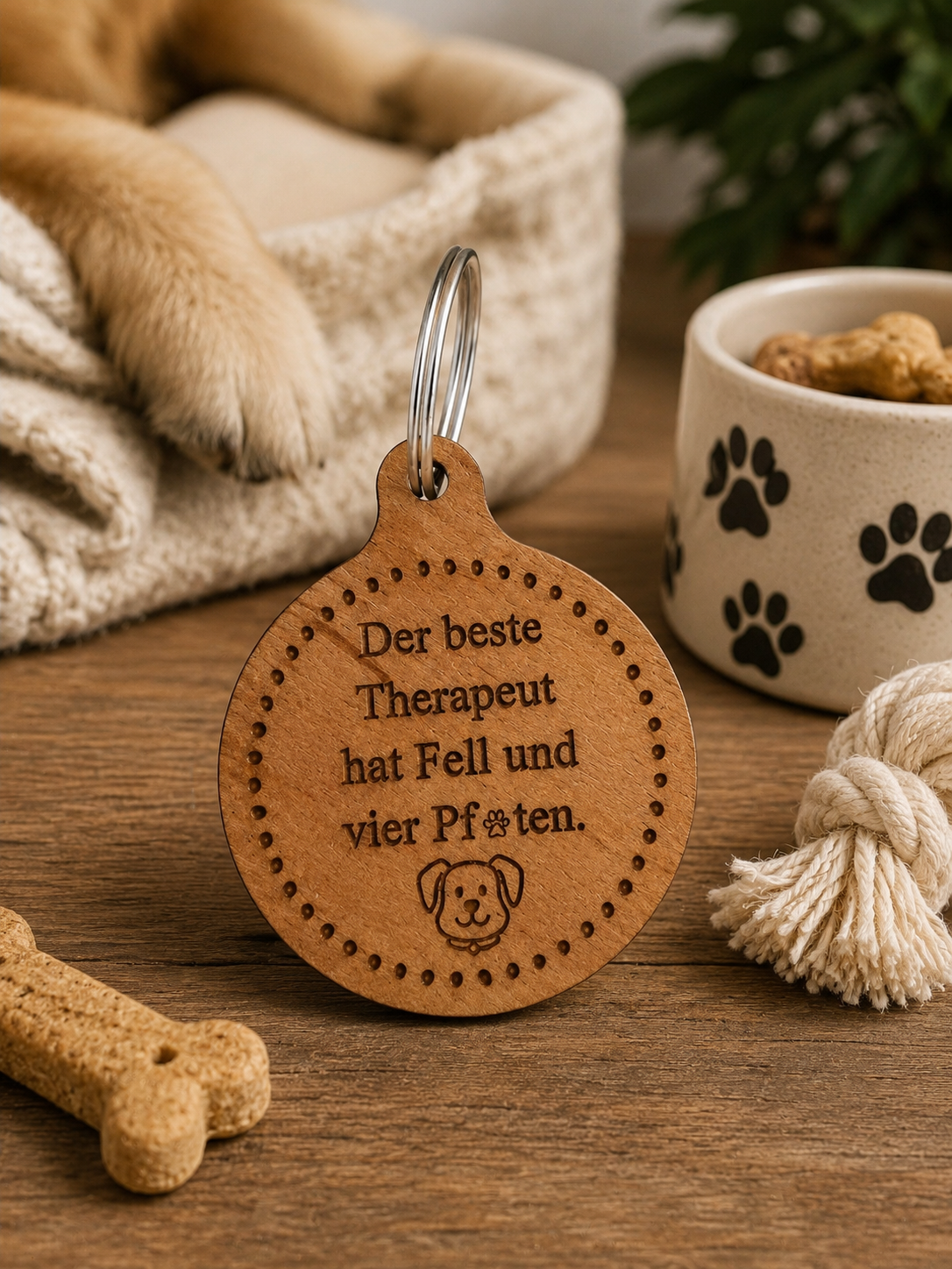 🌿 Buchenholz-Schlüsselanhänger mit Wunschgravur – Das perfekte Geschenk für jeden Anlass