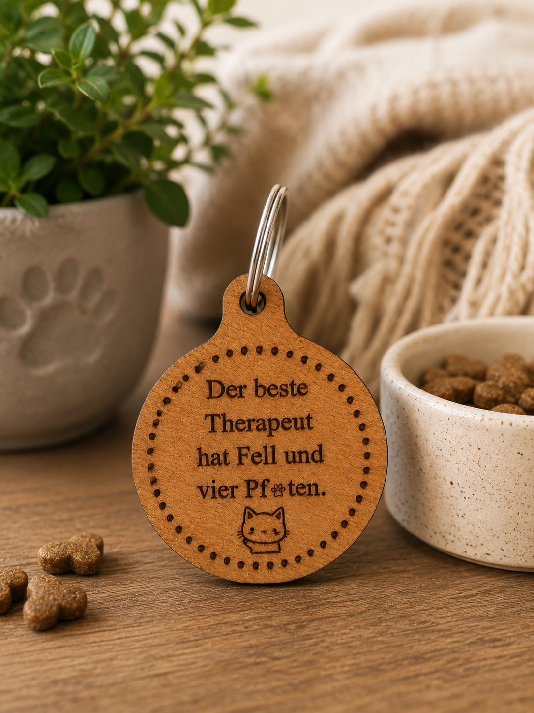 🌿 Buchenholz-Schlüsselanhänger mit Wunschgravur – Das perfekte Geschenk für jeden Anlass