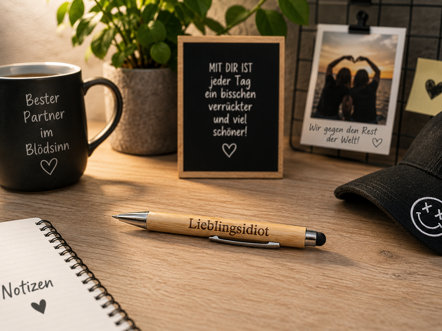 ✨ Bambus Kugelschreiber mit Touchpen – Das persönliche Geschenk für jeden Anlass