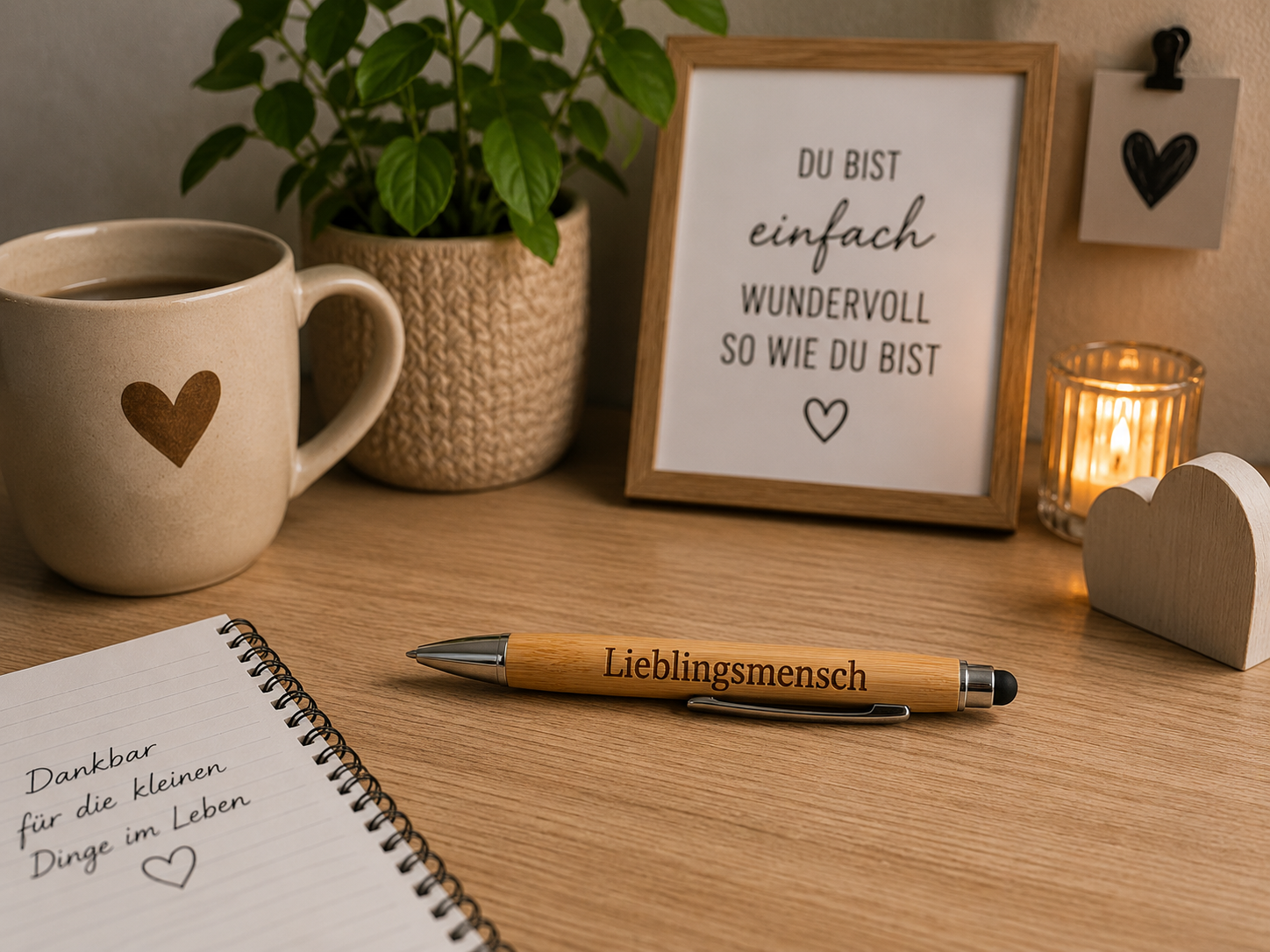 ✨ Bambus Kugelschreiber mit Touchpen – Das persönliche Geschenk für jeden Anlass