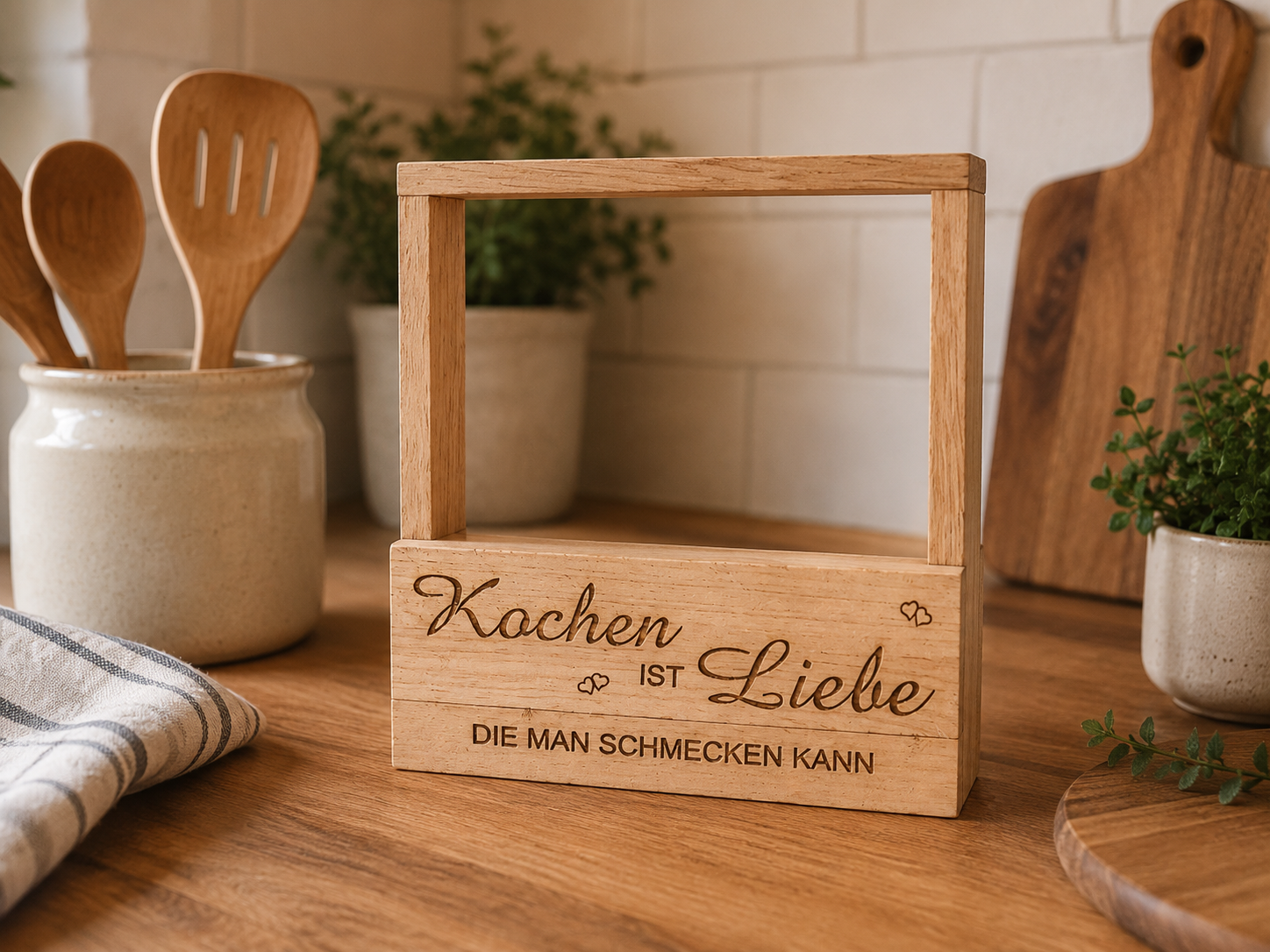 Serviettenhalter aus Holz