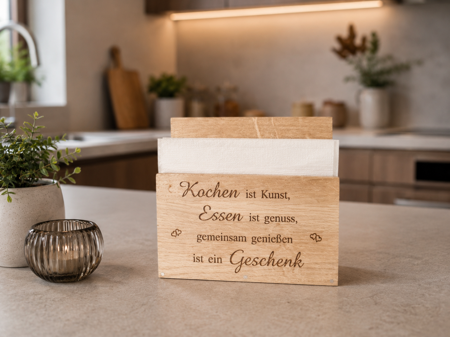 Serviettenhalter aus Holz