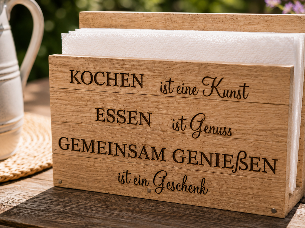 Serviettenhalter aus Holz