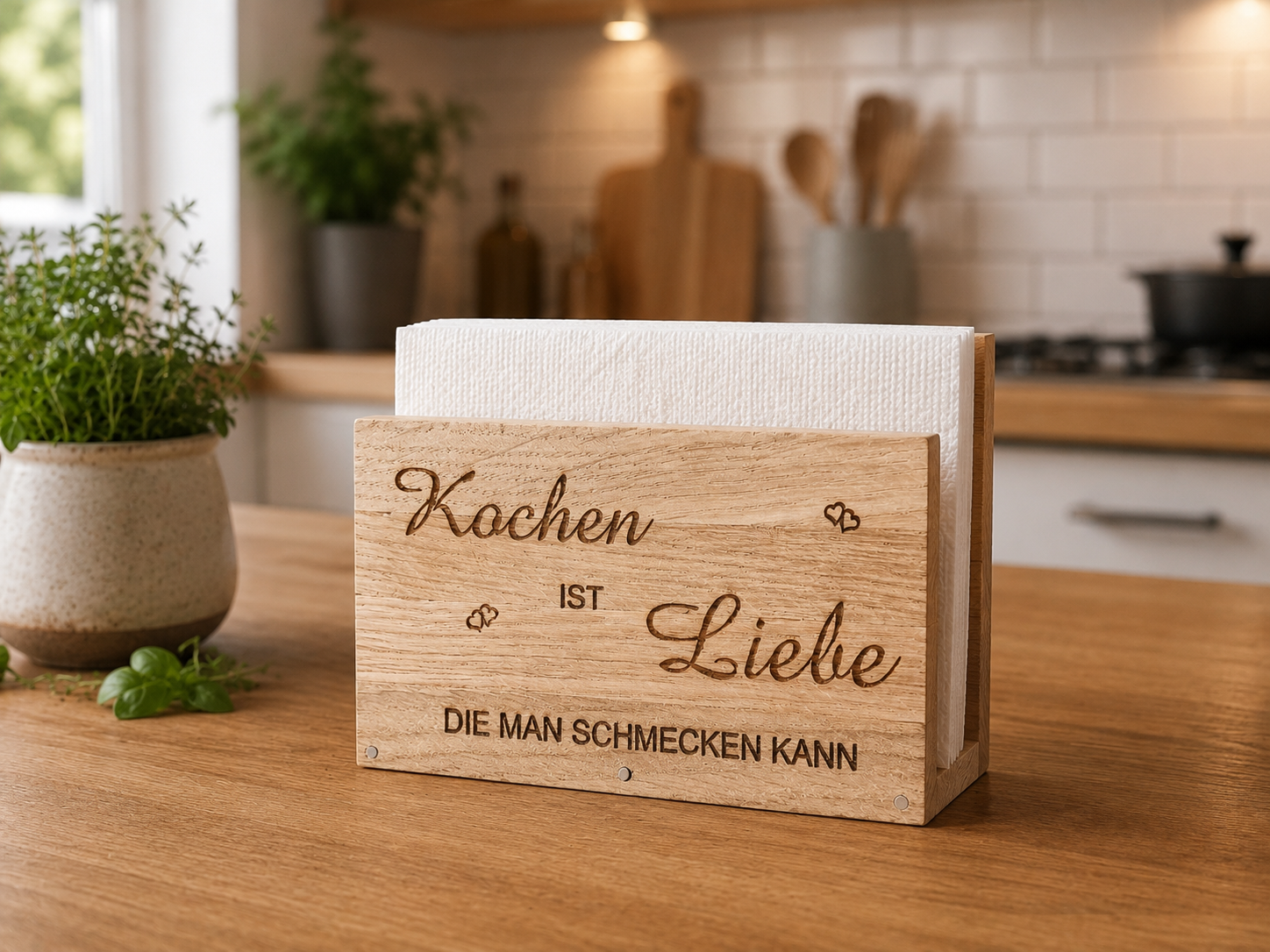 Serviettenhalter aus Holz