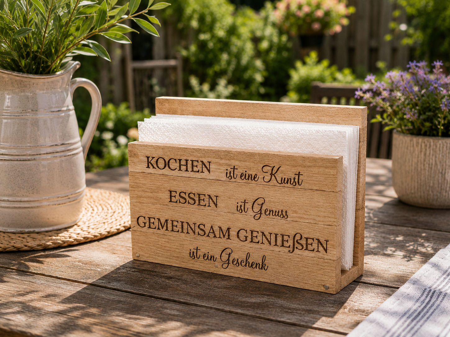 Serviettenhalter aus Holz
