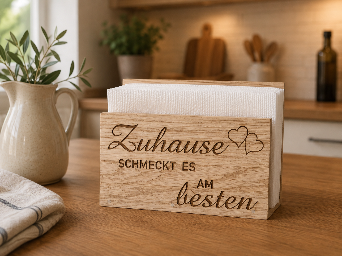 Serviettenhalter aus Holz