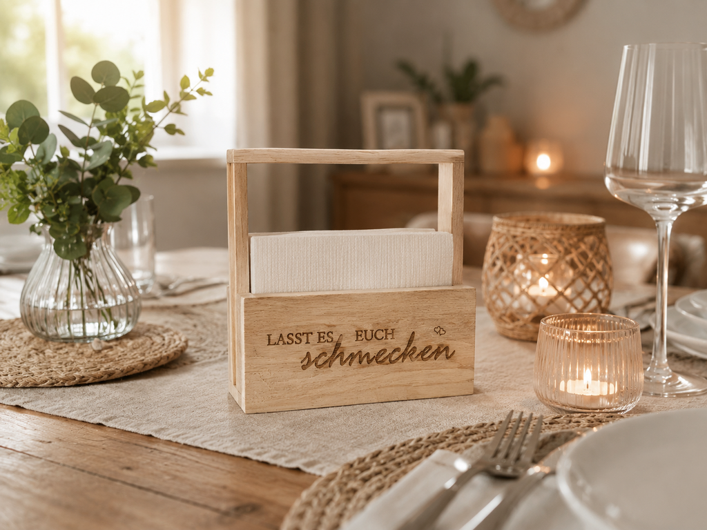 Serviettenhalter aus Holz