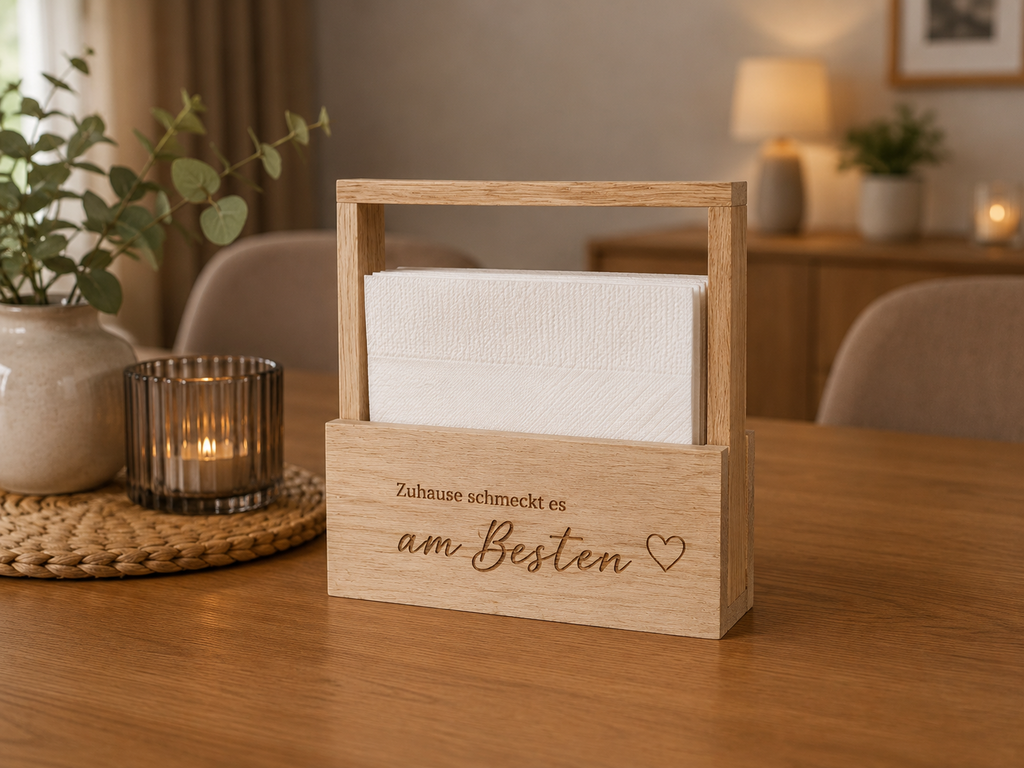 Serviettenhalter aus Holz
